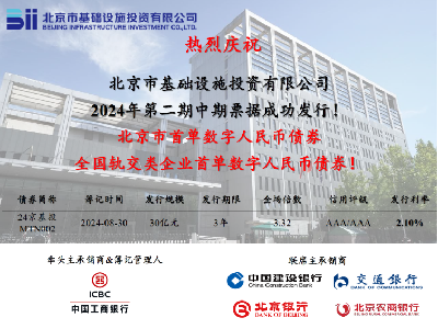 爱情岛
成功发行北京市首单数字人民币债券