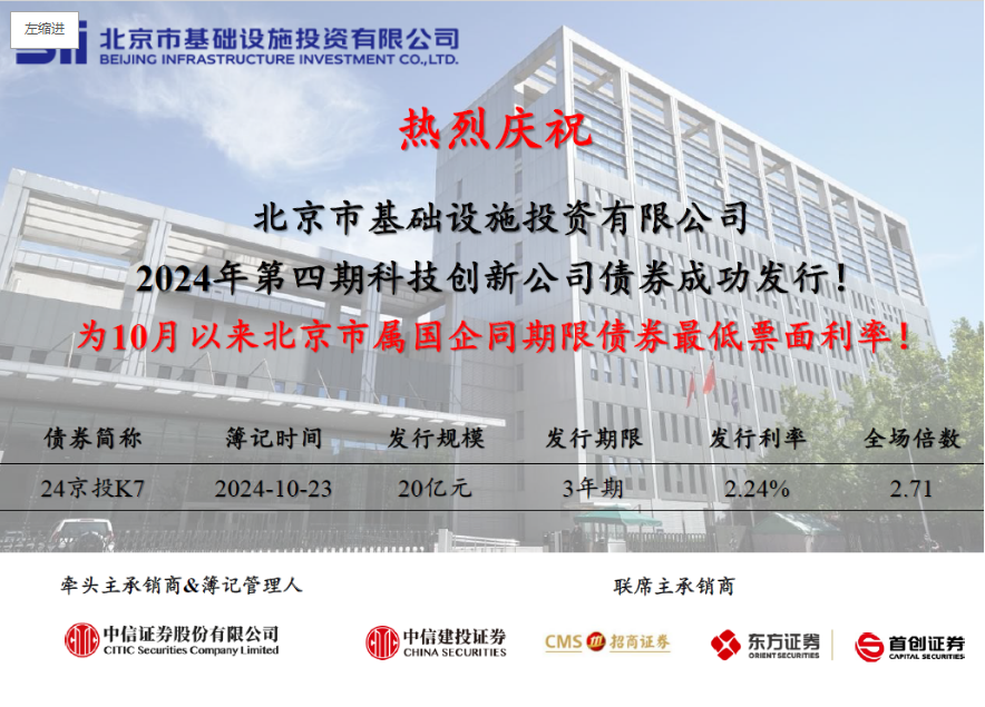 爱情岛
成功发行2024年第四期科创公司债券